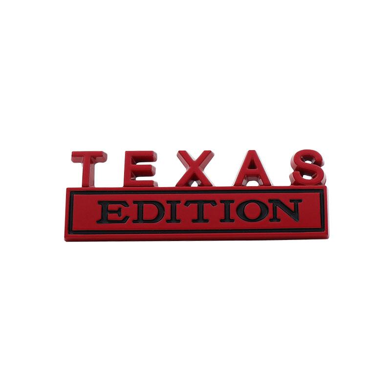 3D Car Styling TEXAS Edition Car Grille Fender Trunk Rear Bonnet Nameplate Decal Emblem Badge Sticker