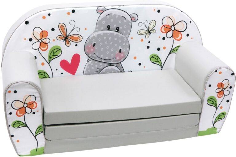 mini sofa print - hippo