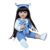 BZDOLL 55cm 22inch Girl Doll Can Stand, Lifelike Reborn Baby Full Soft vinyl Body Princess Toddler Bebe Toy Birthday Gift