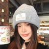 Windproof Beanie Cap Solid Color Crochet Bonnet Hat Fashion Winter Knitted Hat