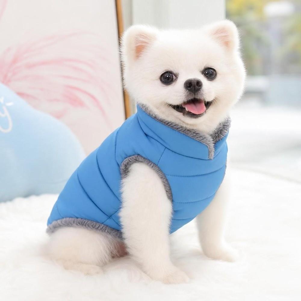 Fashion Winter Dog Warm Clothes Fleece Windproof Dog Vest Coat Thickened With R-ing Dog Bodysuit for Small Medium Dog
