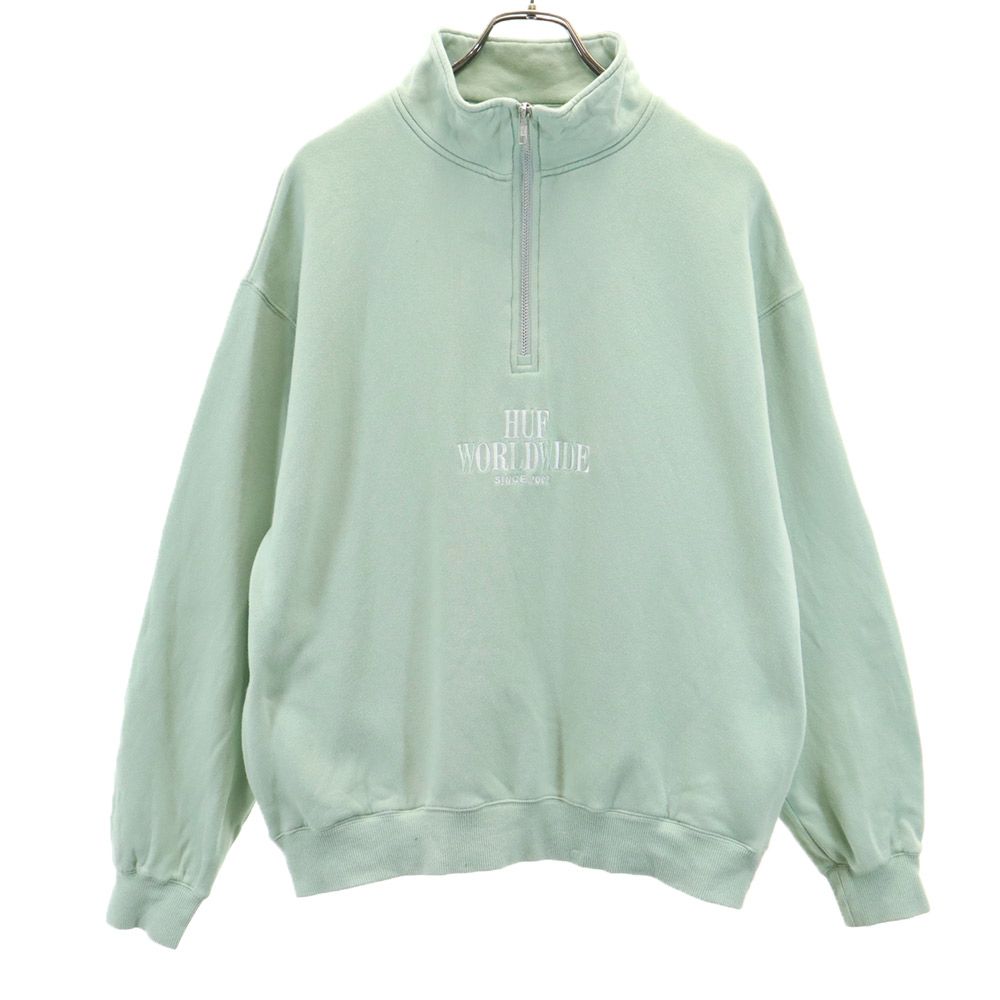 

HUF made in Japan Long sleeve Half zip trainer Men s Used