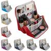 Standable Skincare Storage Bag Multi-Compartment Pencil Case Vertical Makeup Bag  School Supplies