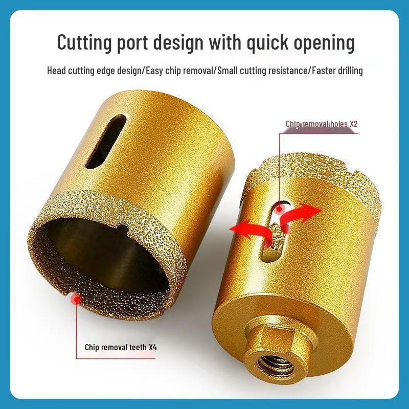 Angle Grinder Hole Saw for Stone, Tile, Marble, and Rock Drilling