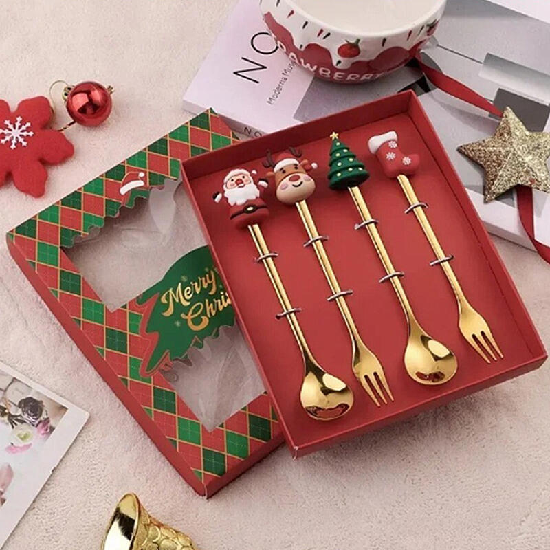 

Cartoon doll spoon and fork 4p