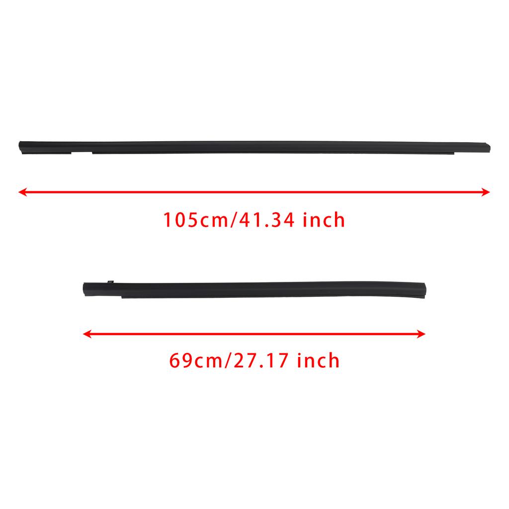 4 STÜCKE Wetterschutzleiste Gummidichtung Türgürtel für Honda FIT JAZZ 1. Generation 2001-2008