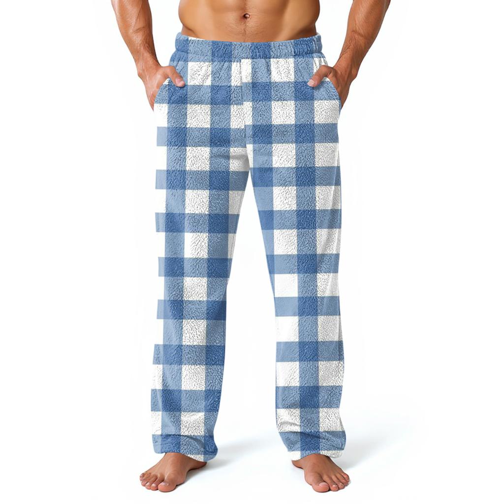 Men's Allover Printed Home Pants Sleeping Pajama Pants Long Pants Pajama Pants