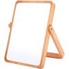 Rubonarie Tabletop Mirror with Wooden Frame, 18.5x26cm (Brown)