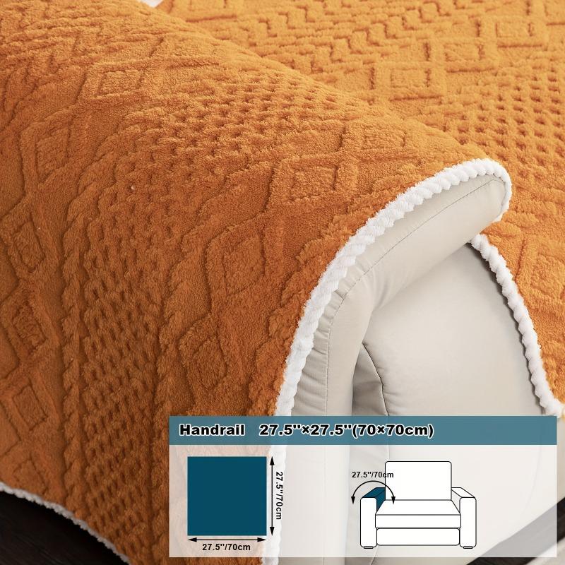 1PC Shu cotton velvet sofa cushion plush sofa cover cloth simple and fashionable four-season universal seat cushion non-slip cover towel cover cloth