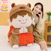 Monk Capybara Plush Toy Dolls Room Decoration Ornaments Children Gift Christmas