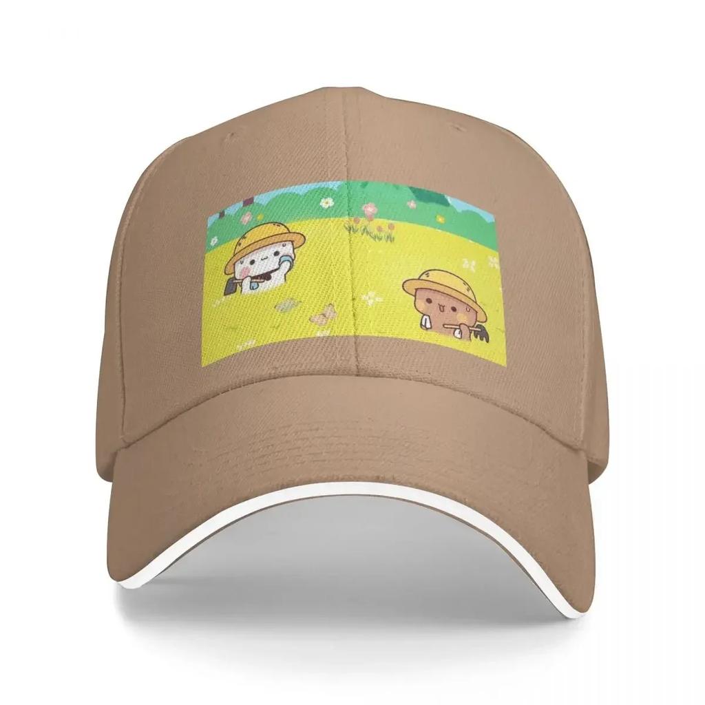 Cute Couple Dudu And Bubu Are Hard Working On The Field Baseball Cap Military Cap Unisex Luxury Brand Sports Cap Hats Unisex Womens