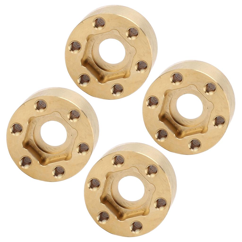 4Pcs Wheel Hex Hub Widen Brass Weight Wear Proof Wheel Hex Widen Adapter for 1.9in 2.2in Hub