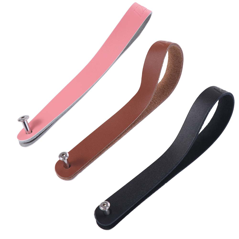 Cowhide Folding Bike Head Bag Pull Belt Bike Frame Stem Pull Ring  Bike Frame Protection