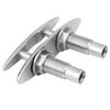 6  Boat Ship Mooring Dock Neat Cleat 316 Stainless Steel Double Deck Push Pull Cable   Bolt