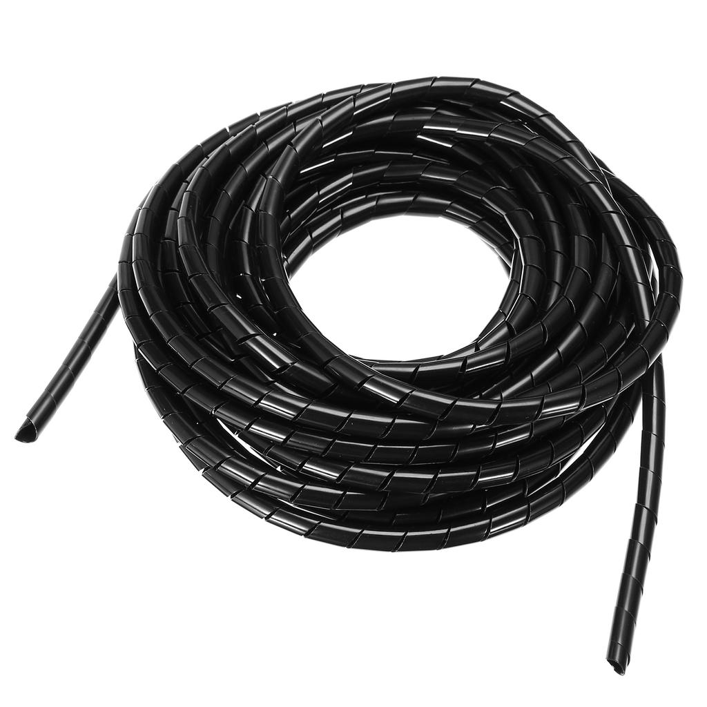 Black Electric Wire Protector Automobile Wiring Protector 5M 13x10mm Tube
