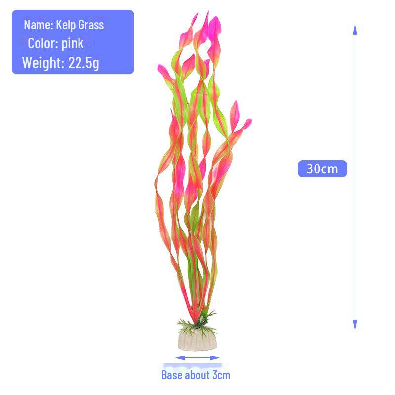Simulace akvária Sada vodních rostlin - 10 kusů Zelené plastové dekorace rostlin chaluha