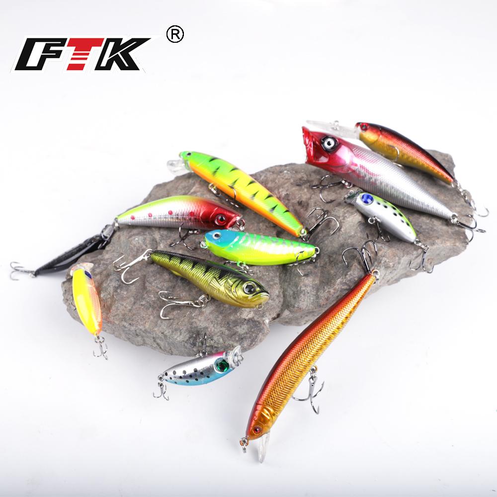 56-teiliges Angelköder-Set (Gemischte Größen) Inklusive Minnow Popper-Kurbelköder mit Koffer zum Salzwasser- und Süßwasserforellen-, Barsch- und Lachsangeln