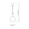 Lampa Wisząca Toronto 1 Gu10 Chrom  Milagro Ml0327