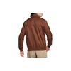 Nike Solid Color Baseball Collar Zip Long Sleeve Jacket Men Jackets Brown DM6822-259