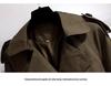 Women's Mid-Length Korean Style Trench Coat - Chic British Design