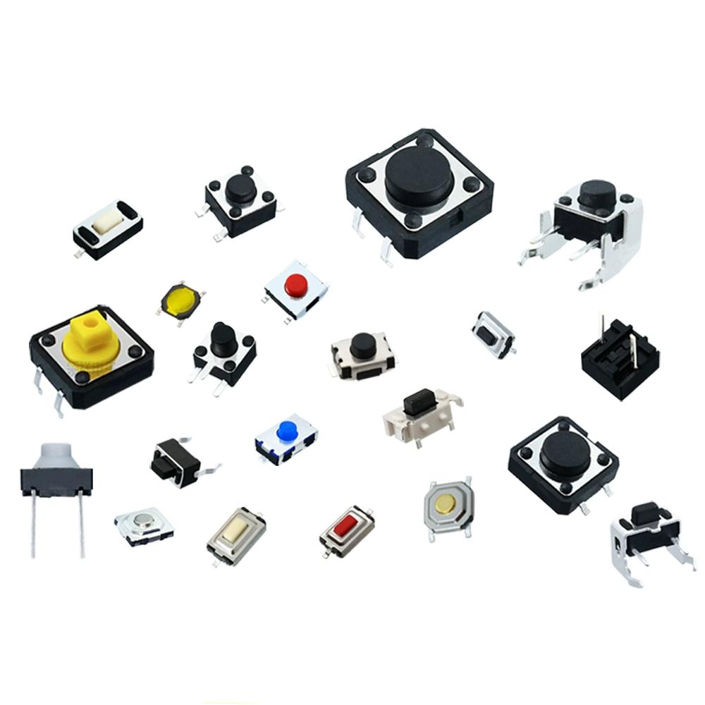 20PCS 3*6 3*4 4*4 SMD Tactile Tact Push Button Switch 2Pin 4Pin Touch Micro Switch 3x4x2.5 3x6x5 3x6x2.5 4x4x1.5 12x12x5 4*4*2.5 Switches4