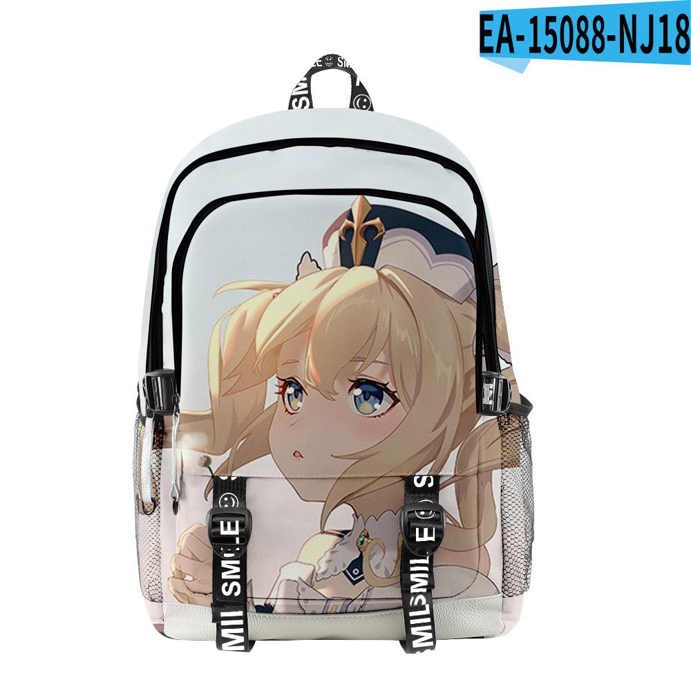 Trendy Popular Genshin Impact Student School Bags Unisex 3D Print Oxford Waterproof Notebook multifunction Travel Backpacks
