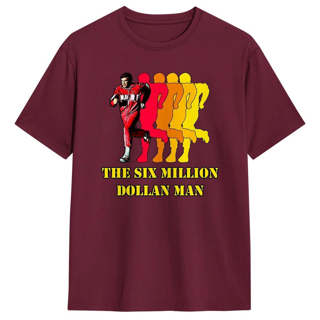 Six Million Dollar Unisex Tv TShirt Summer Pure Cotton TShirts For Unisexs Trending Casual Tee Shirt ShortSleeve Vintage Tees