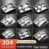ZISIZ Thickened 304 Stainless Steel Square Dinner Plate