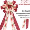 Christmas Outdoor Parties Bowknot Durable Bowknot Ornament Decorative Ribbon for Christmas Tree and Holiday Event