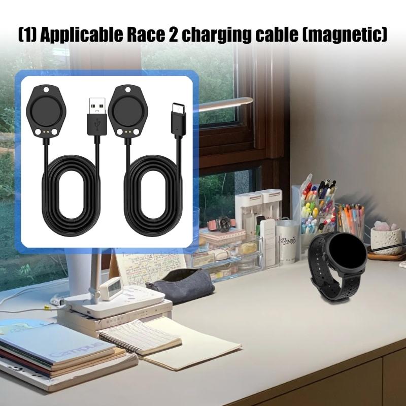 Universal Watch Power Adapter Line For Race 2/Vertical 2 Activity Monitor Auto Aligning Magnetic Charging Cable Rapid Energy Replenishment