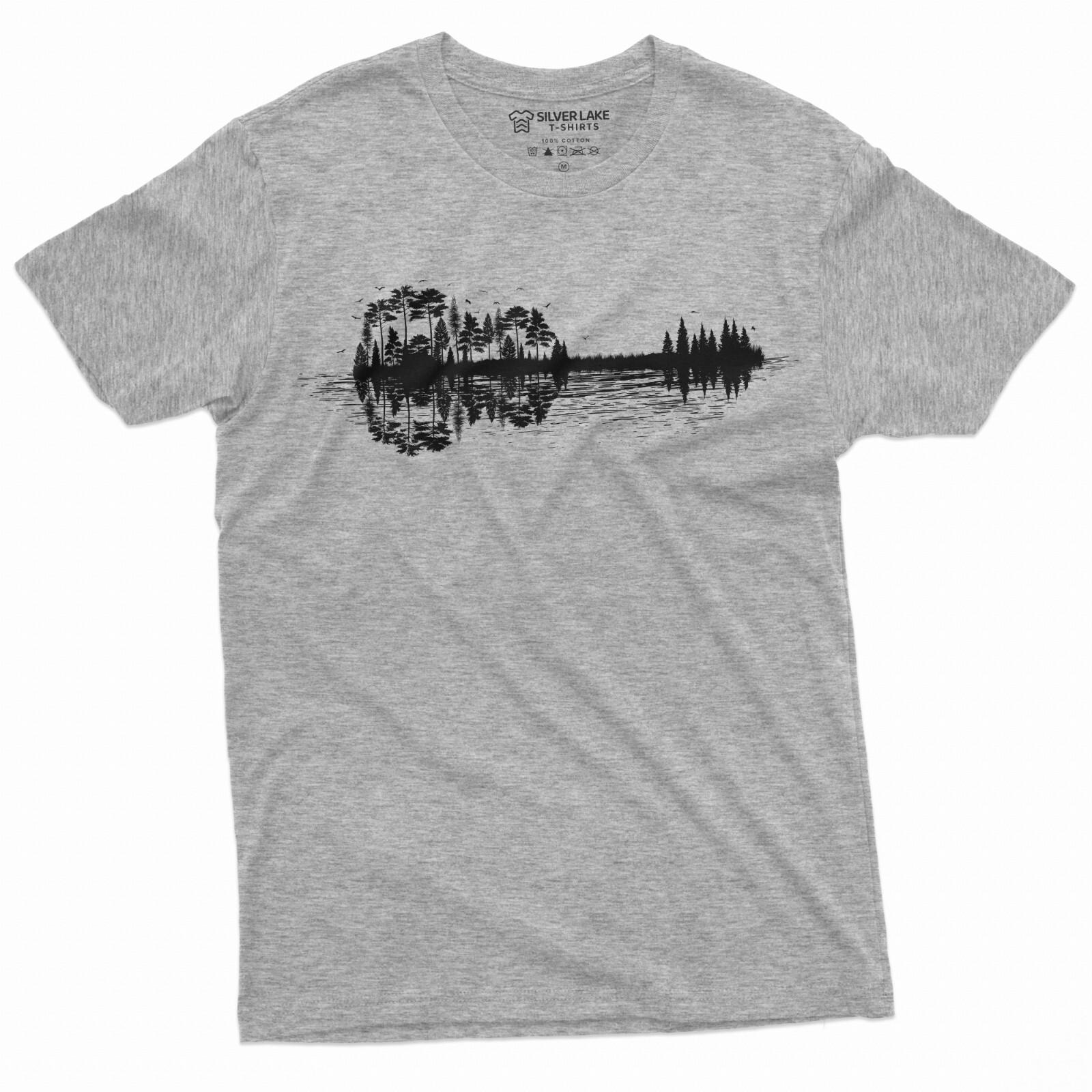 Nature Guitar T-shirt Musician Music Lover band Tee Country Music Guitarist tee S