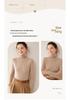 Women's Fine Wool Cashmere Turtleneck Sweater - Autumn/Winter 2025 Collection, Slim Fit Korean Style Knitwear
