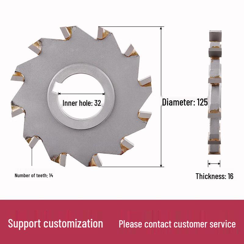 

Carbide Tipped Three-Sided Disc Milling Cutter