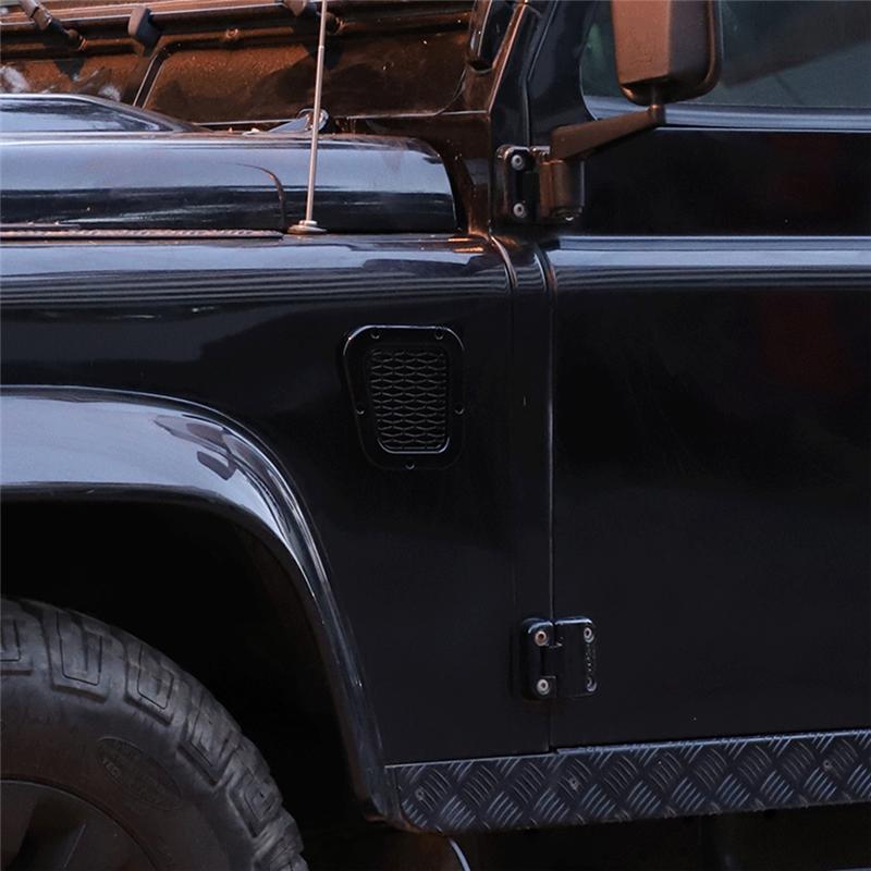Car Fender Air Intake Protective Net Side Wing Ventilation Grille Stickers For Land Rover Defender 2004-