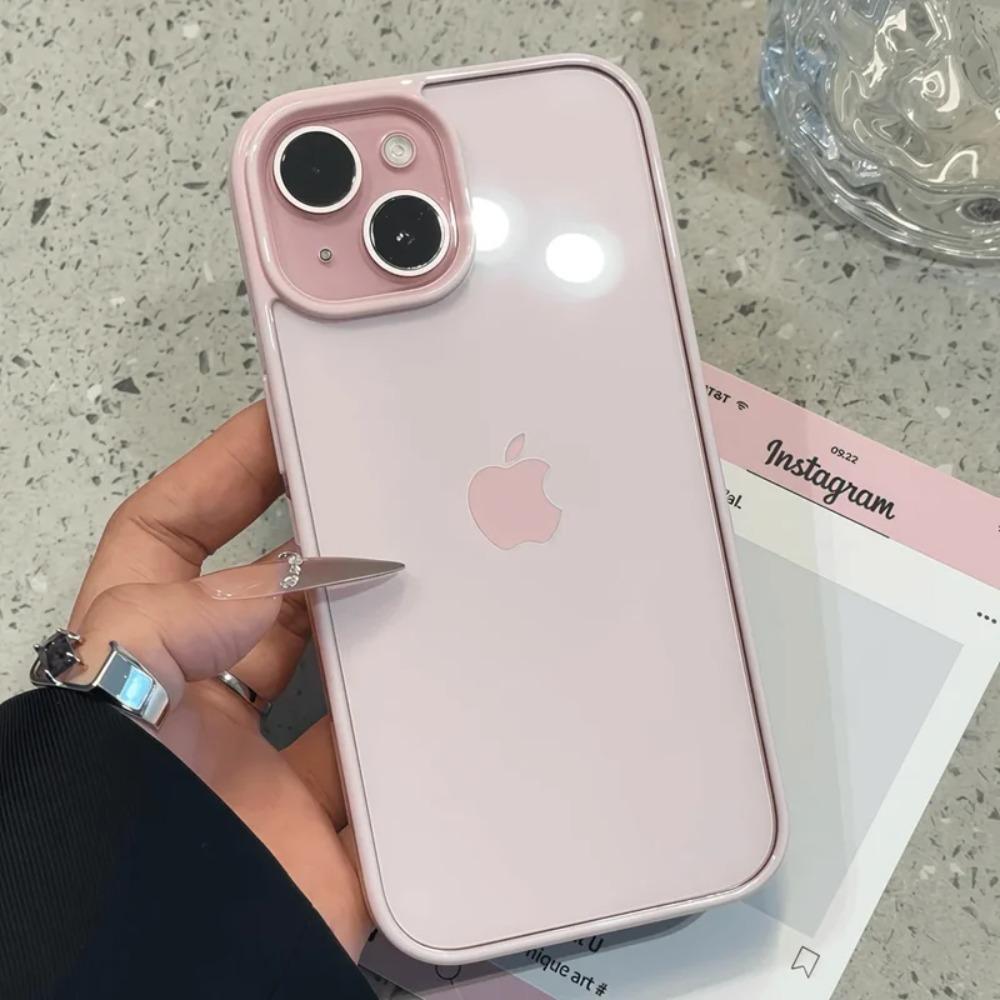 Clear Candy Color Phone Case For iPhone 17 Air 16 15 14 13 12 11 Pro Max Plus Shockproof Bumper Protective Cases Cover