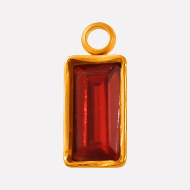 6pcs Rectangle Geometric Crystal Pendants Stainless Steel Charms For Jewelry Making Supplies Metal Rhinestone Charm DIY Bracelet