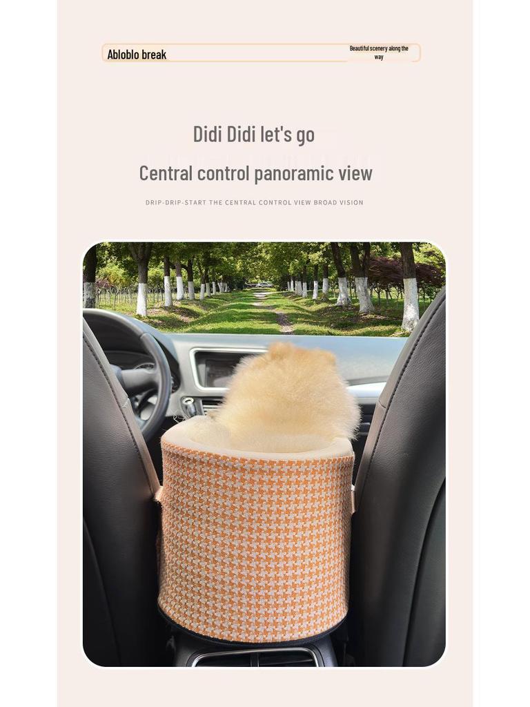 BLOBLO Pet Travel Console Nest for Dogs and Cats - Safe Universal Car Seat