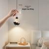 Italian Luxury Bedside Pendant Light - Snow Mountain Style, Adjustable Height, Handcrafted for Foyer or Bedroom.