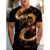 Neues Sommer Herrenmode T-Shirt Persönlichkeit Tier Muster Gedrucktes Herren T-Shirt Top