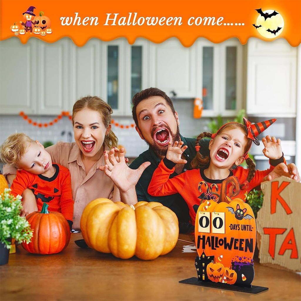 Halloween Countdown Calendar Wood Advent Calendars Party Decor Home House Gift