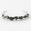 SHOVEOFF SVB-193 Rough Wave Men's Bangle Bracelet
