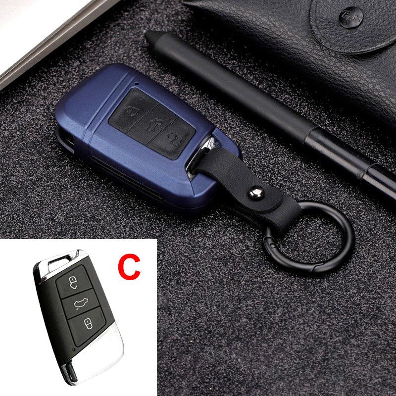 ABS+Silicone Car Key Cover Case for Skoda Octavia A5 A7 Kodiaq Karoq Rapid Yeti for V W Passat B8 Skoda Superb A7 2017