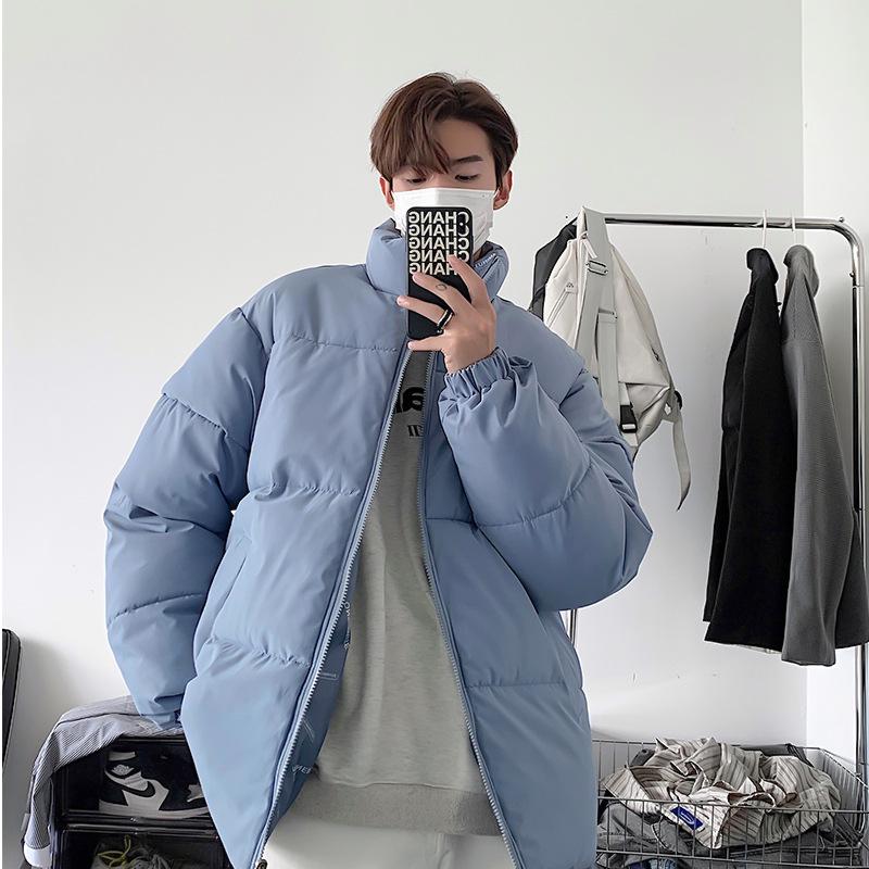 Winter Clothes New Men and Women with The Same Size Short Two-sided Cotton-padded Clothes Stand Collar Double-sided Couples Coat.