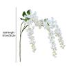 Artificial Wisteria Iron Wire Silk Cloth Simulated Flower Vine for Wedding Home Decoration Length 97cm