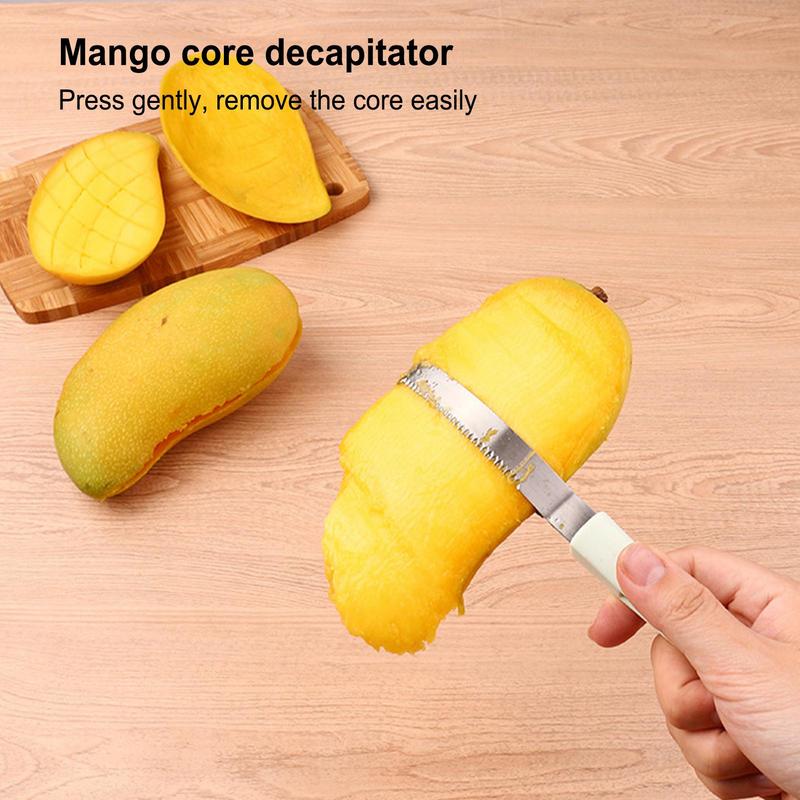 3in1 Mango Peeling Cutting Knife Mango Peeling Separator Mango Scoop Avocado Peeler Fruit Slicer Pitter Kitchen Gadgets