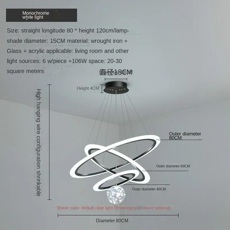 Modern Creative Pendant Lights For Kitchen Dining Table Living Room Bedroom LED Deco Hanging Lamps Dimmable Lighting AC 90-260V