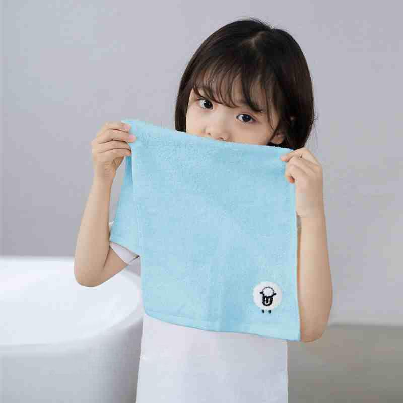 Cotton Baby Saliva Towel 25x50cm Embroidered Hand Towel Face Wash Towel for Infants Soft Absorbent Saliva Control Towel