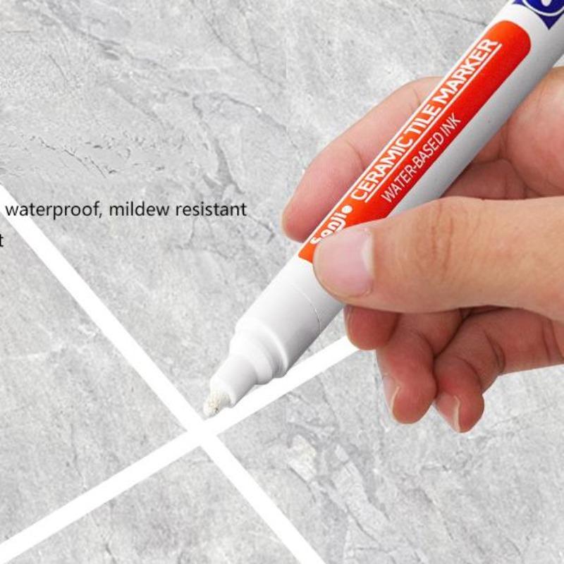 Waterproof White Wall Tile Marker Pen Grout Restorer Gap Repair For Bathroom Floor Seam Paint Filling Construction Tools