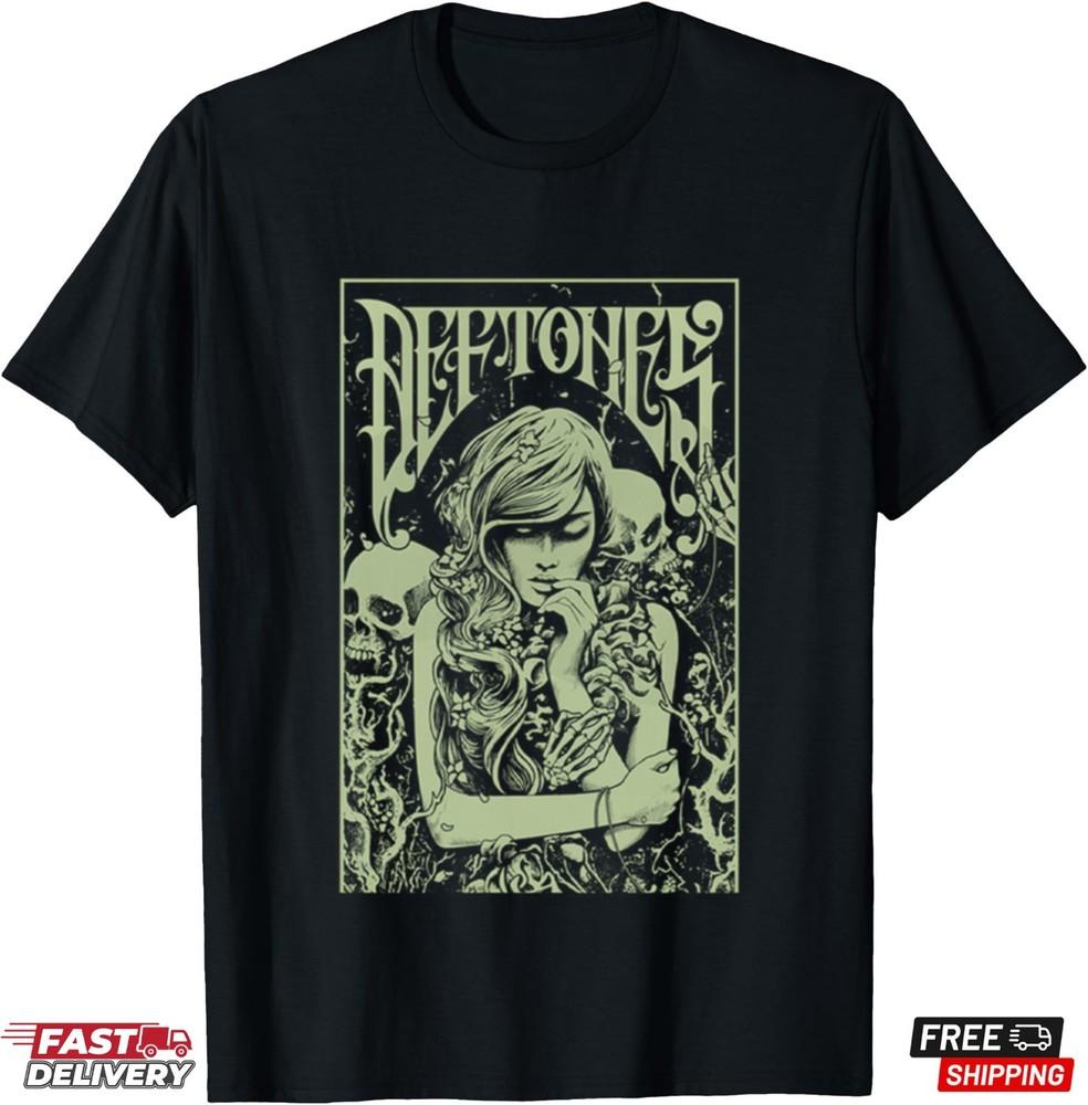 

Deftones Band Music Tour 2025 T-Shirt Family Fan Metal Shirt Gift for Fans Unisex T-Shirt XXXXL