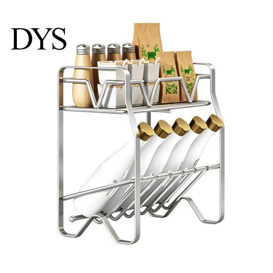Heavy Duty Stainless Steel Rack Spice Rack, 2/3/4 Tier Condiment Organizer for Metal Seasoning Countertop, Multi-purpose Multi-Layer Bottle
